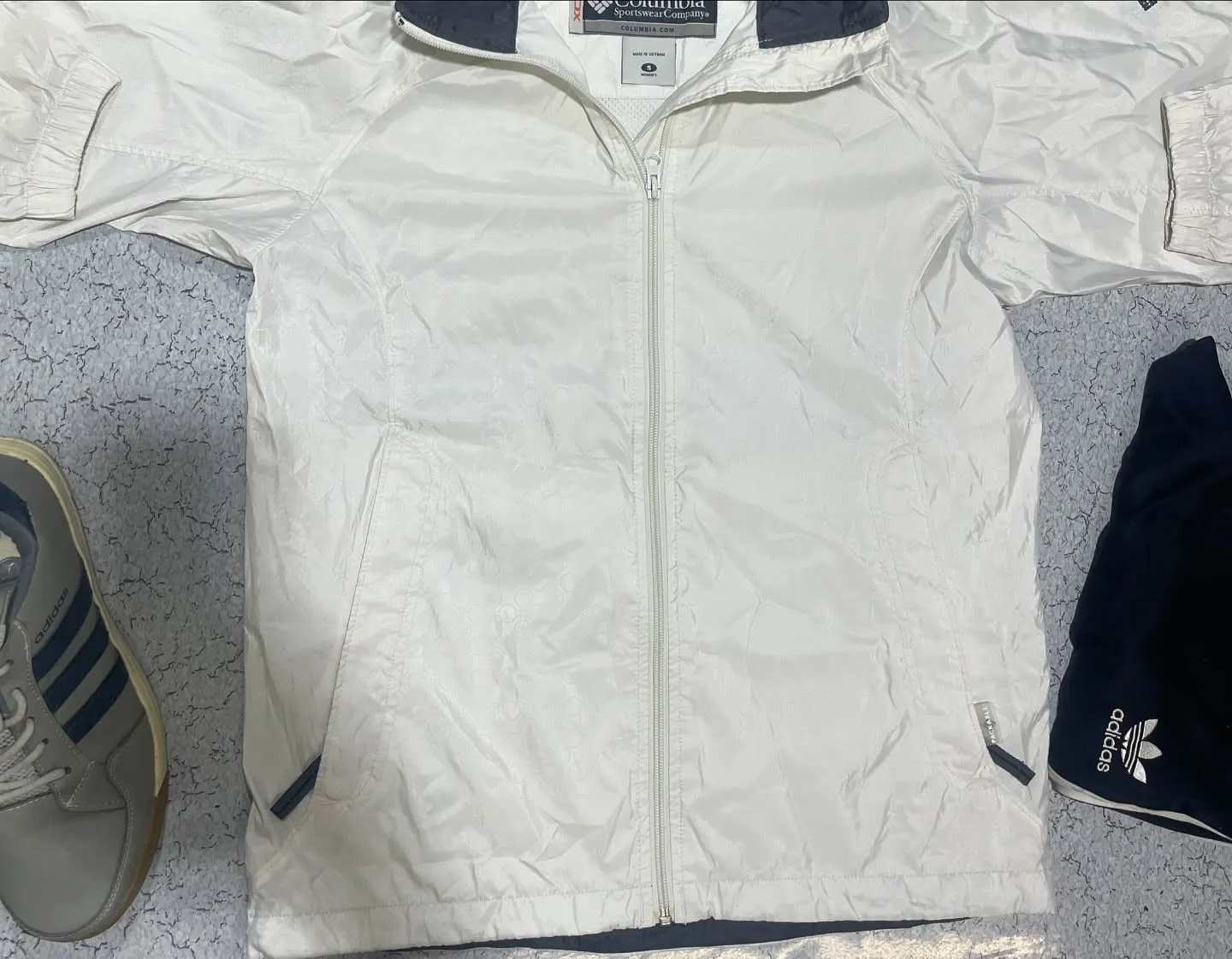 Columbia White Windbreaker Jacket alternate view