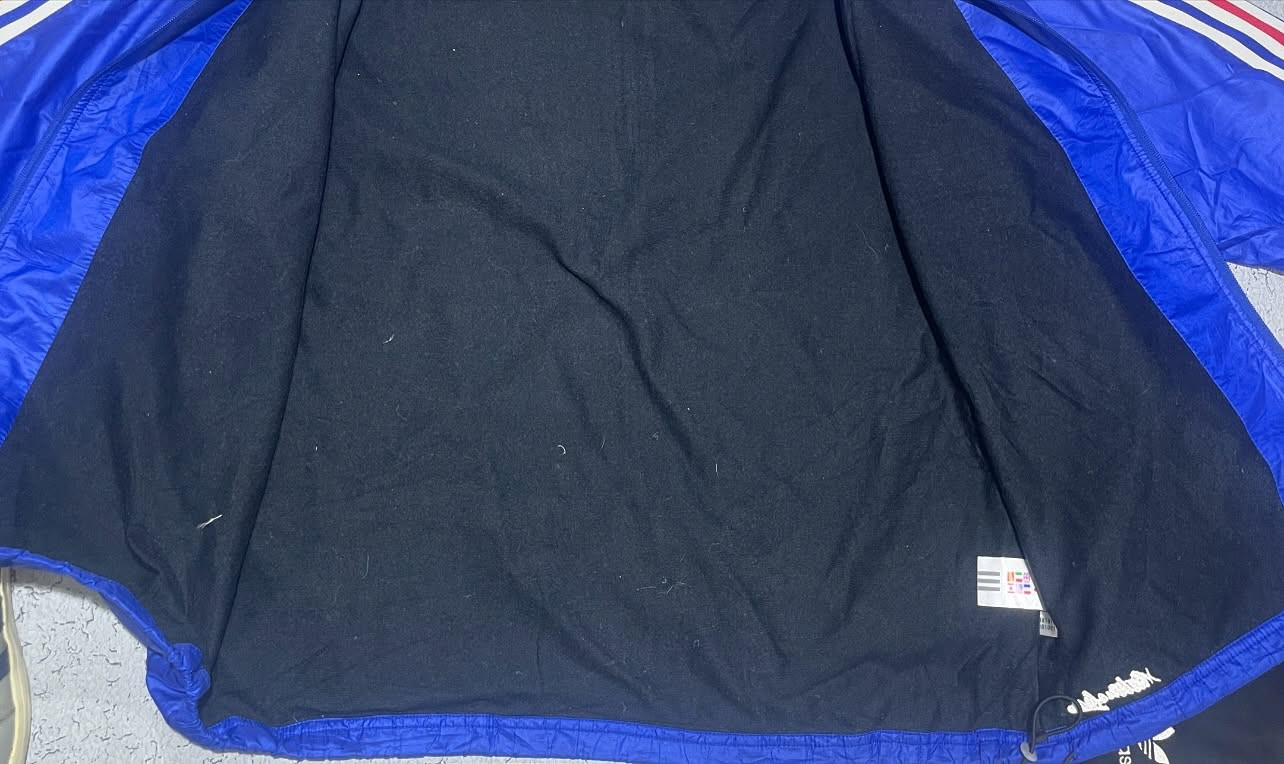 Adidas Blue Track Jacket detail view
