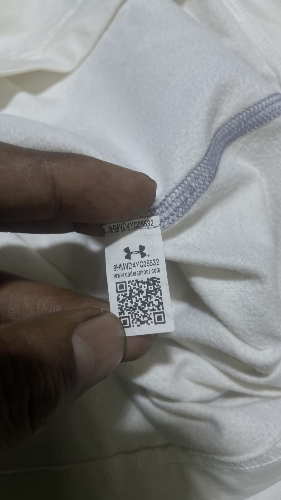 Under Armour White T-Shirt detail view