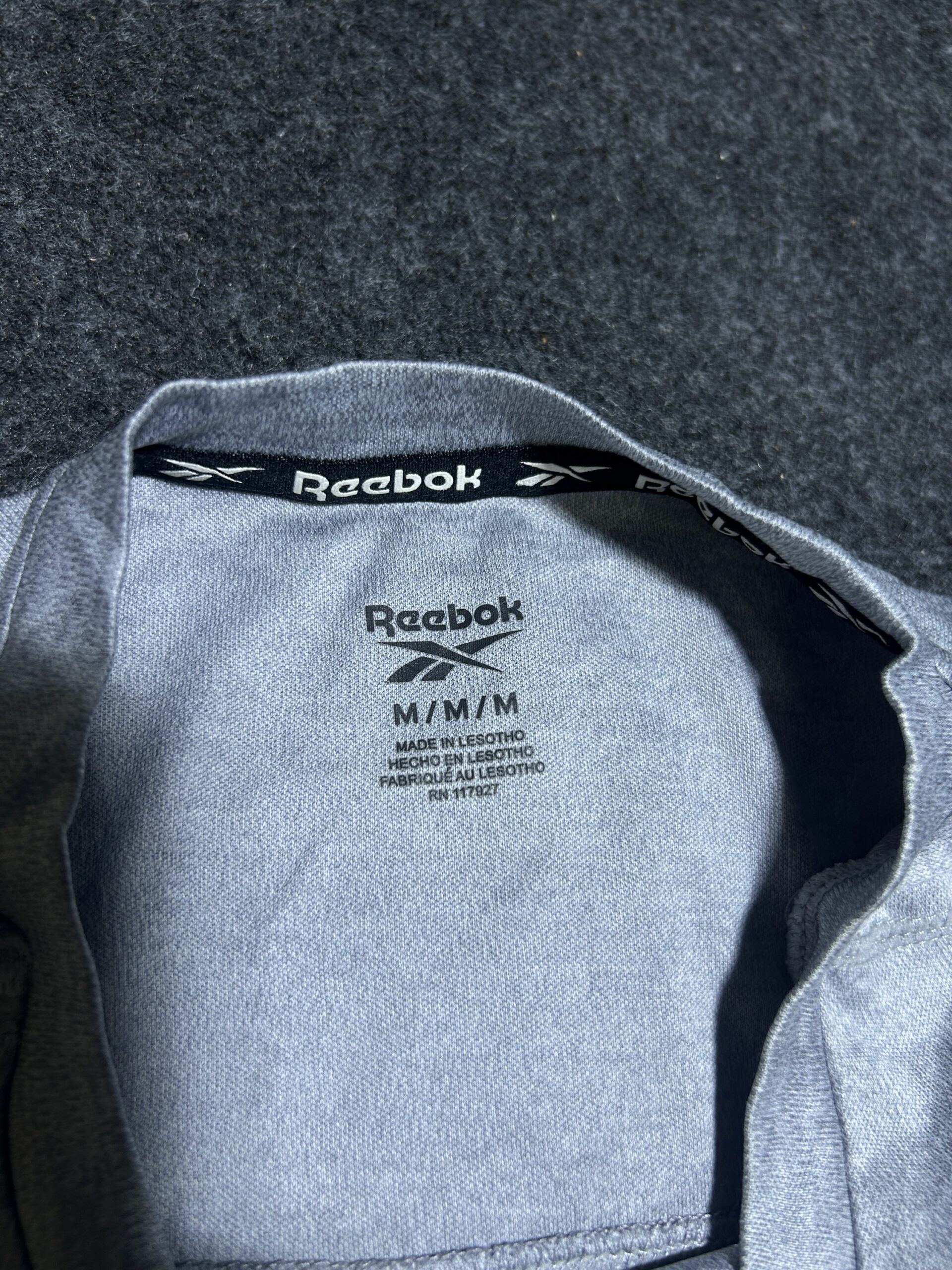 Reebok Grey simple detail view