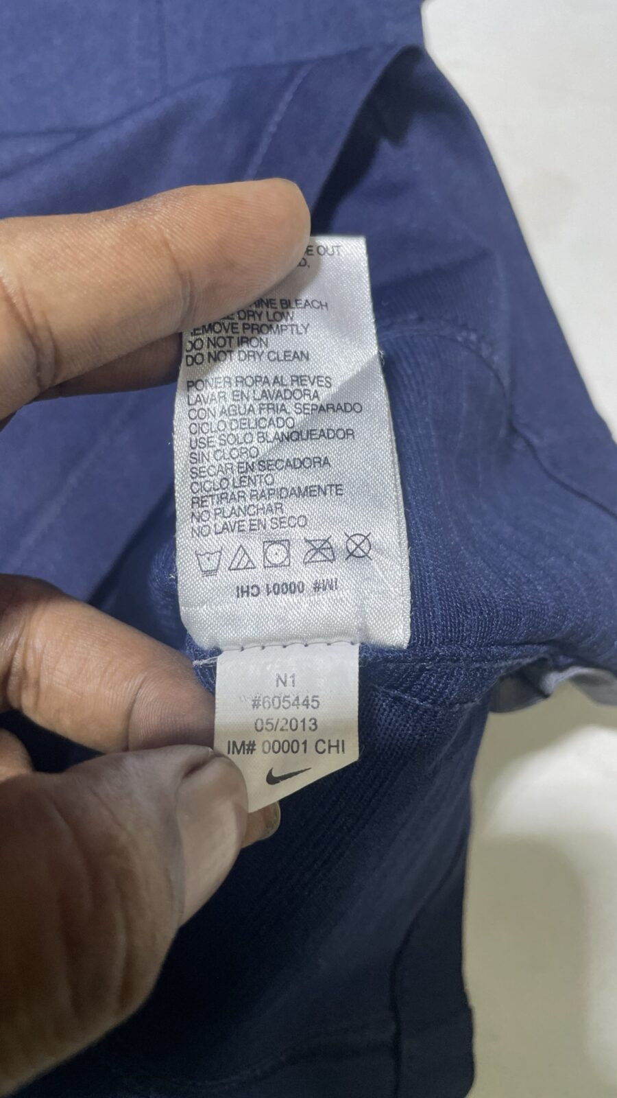 Nike Blue Jersey detail view