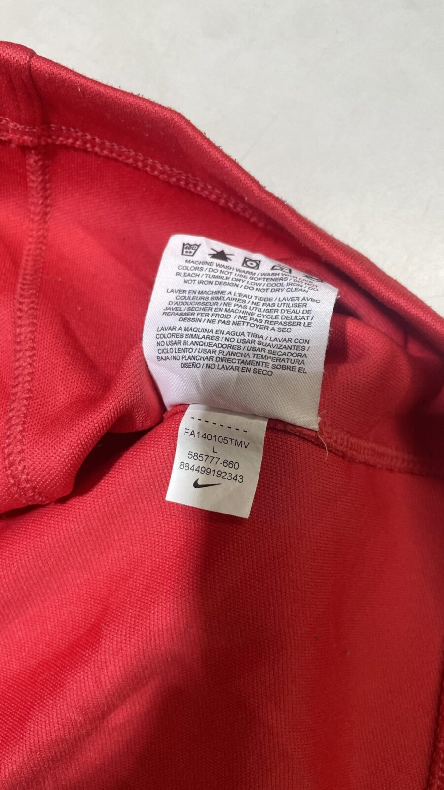 Nike Red T-Shirt detail view