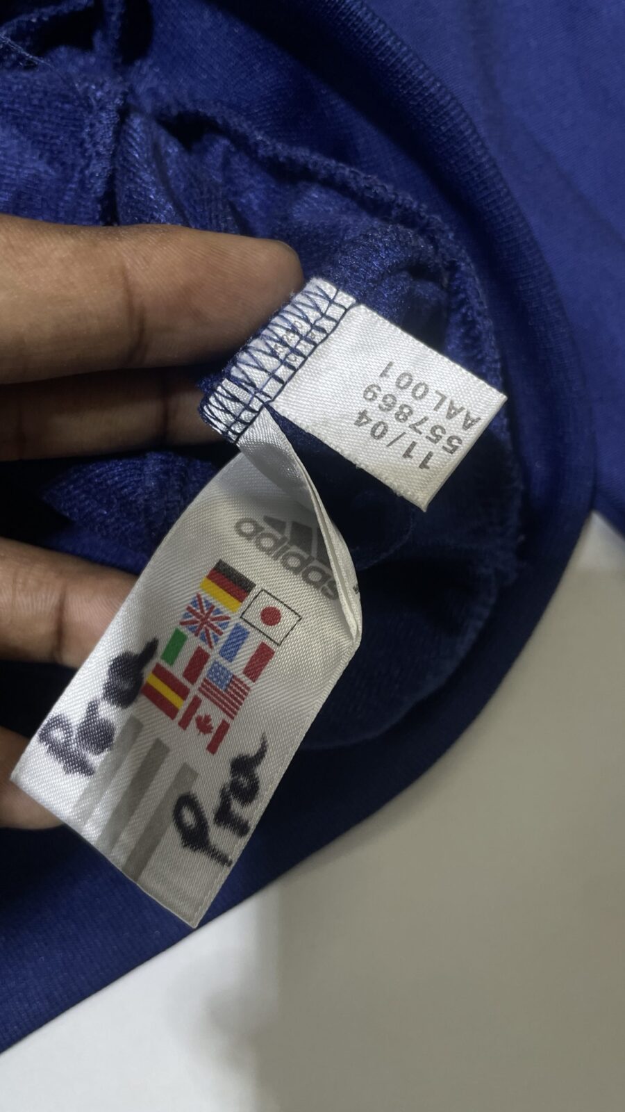 Adidas Track Jacket detail view