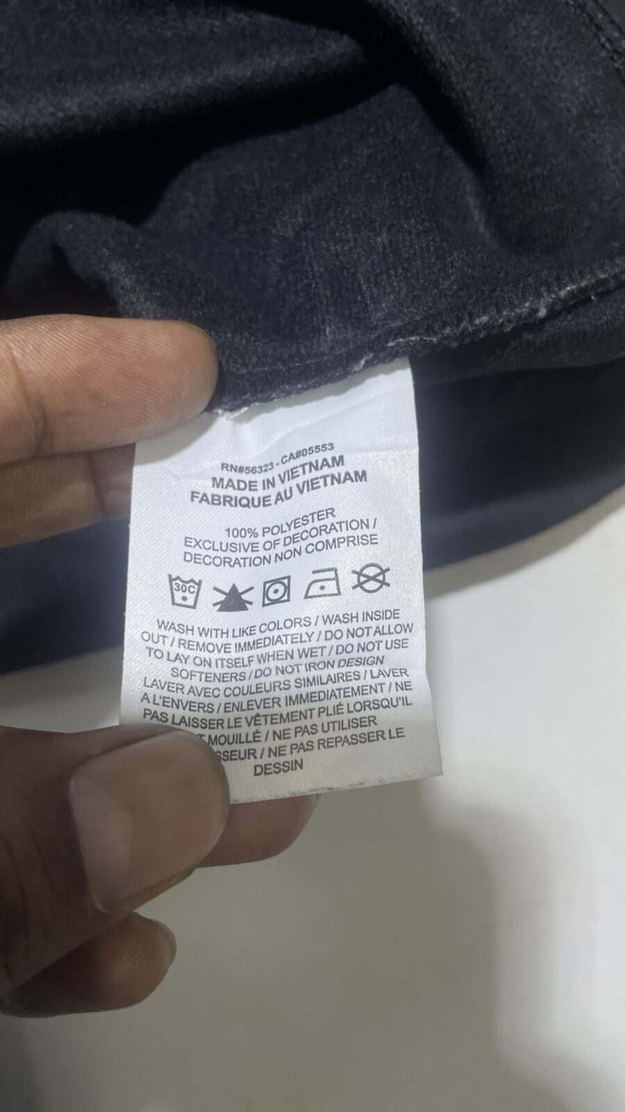 Nike Black Track Jacket back view