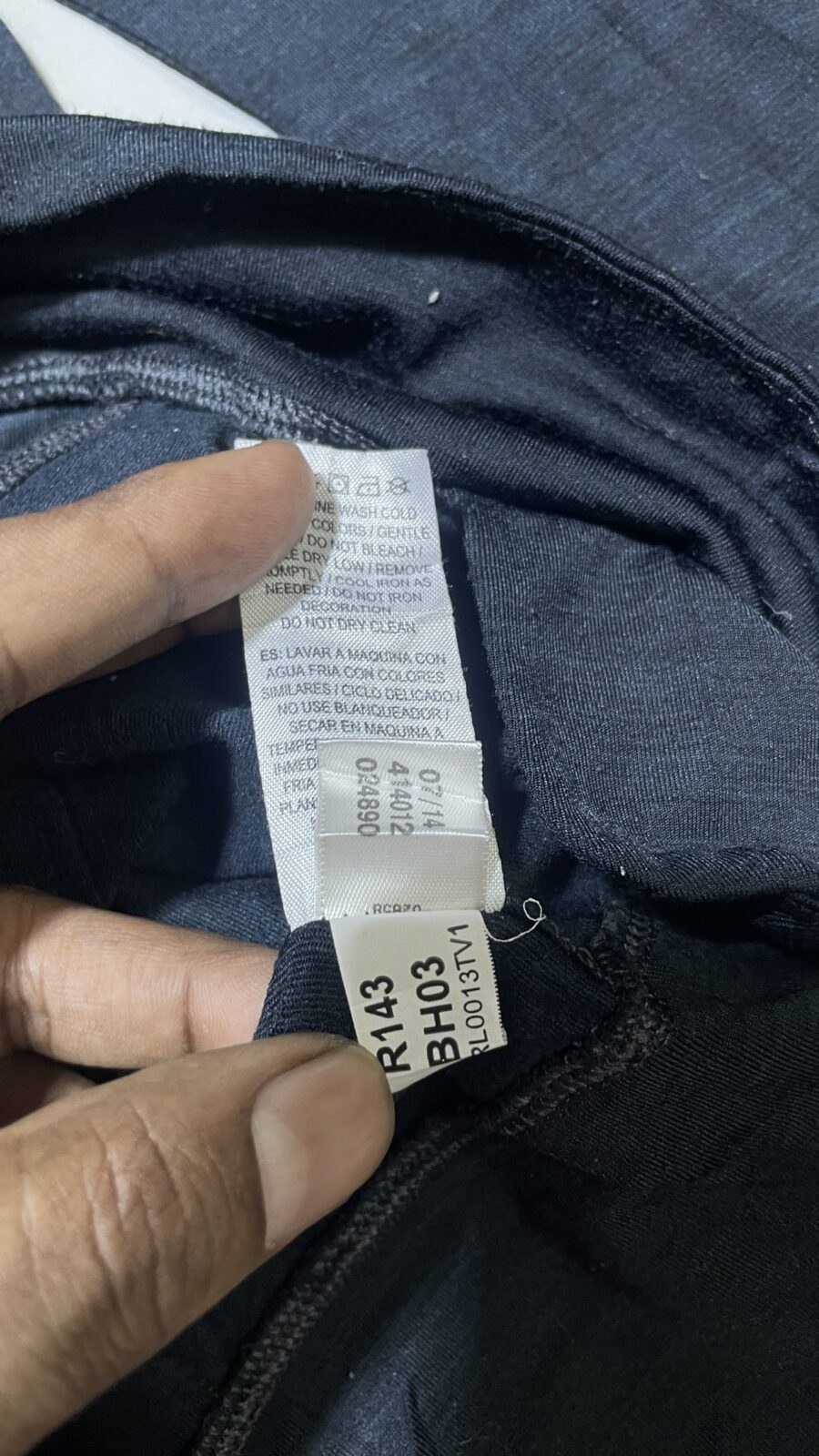 Reebok Black Hoodie detail view