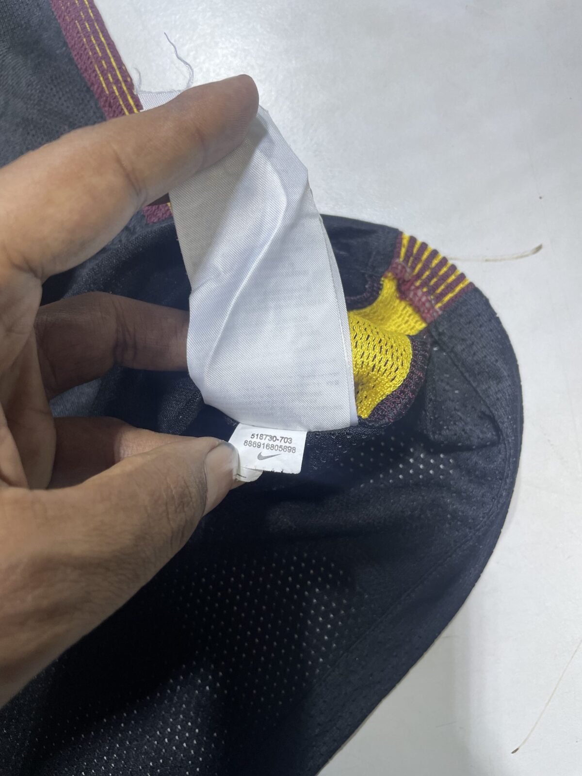 Nike Black Jersey back view