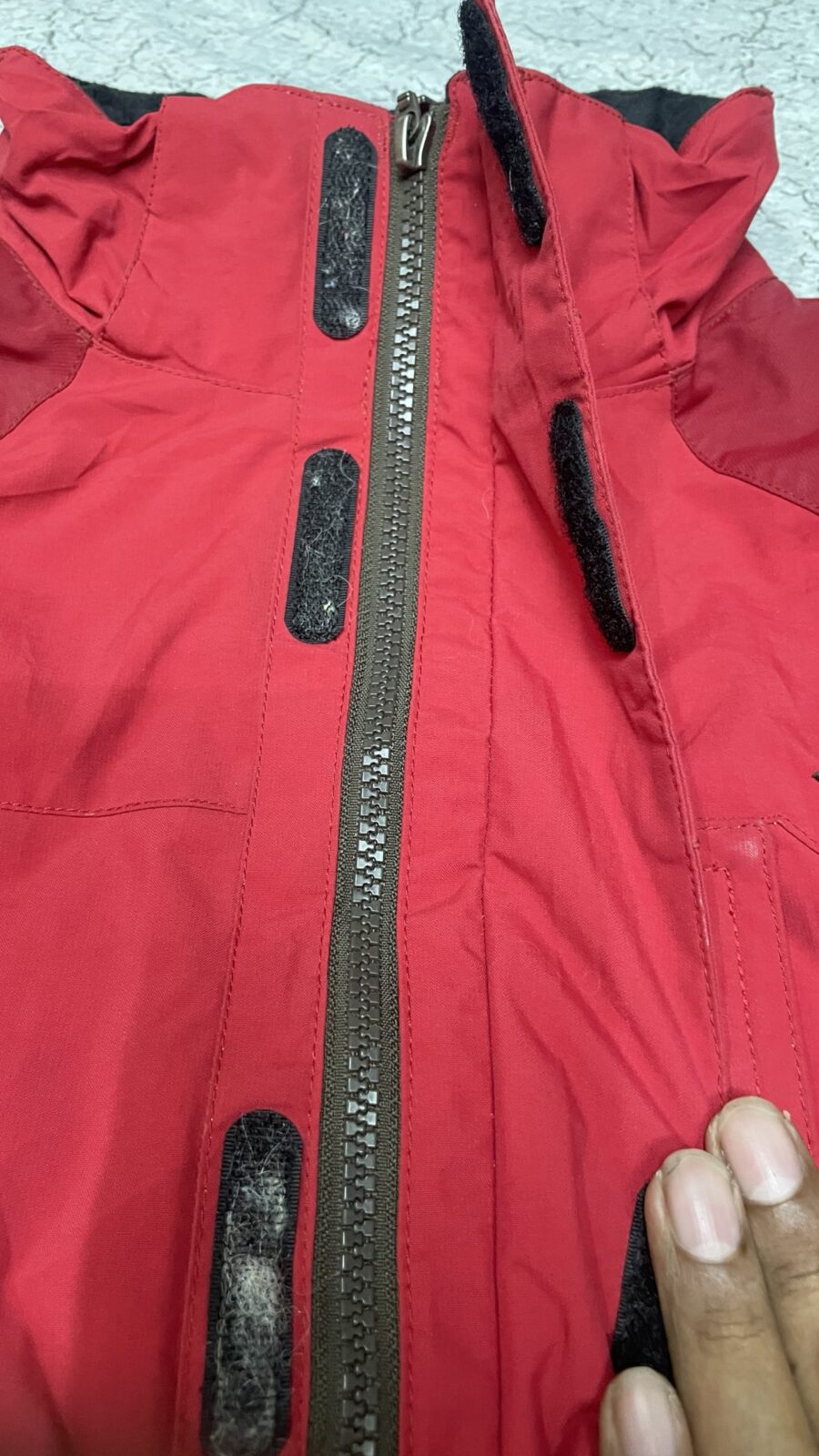 Red Jacket back view