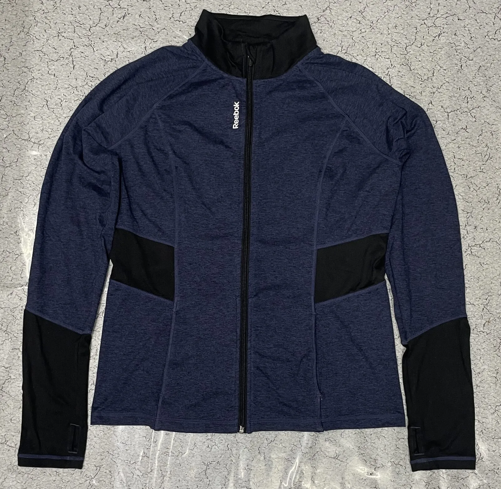 Reebok Blue Track Jacket front view