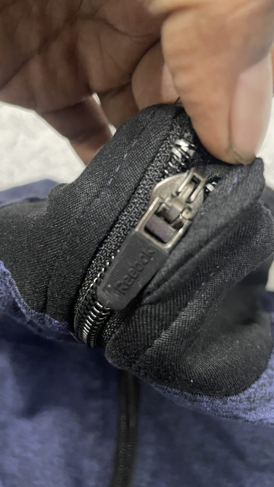 Reebok Blue Track Jacket detail view