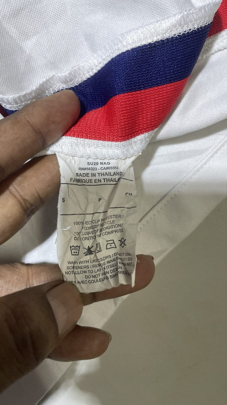 Nike White Jersey back view