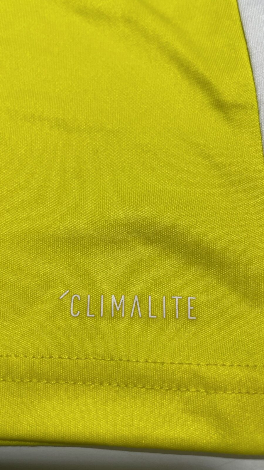Adidas Yellow Jersey detail view