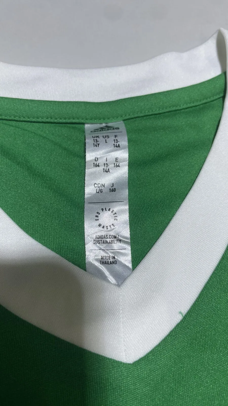 Adidas Jersey back view