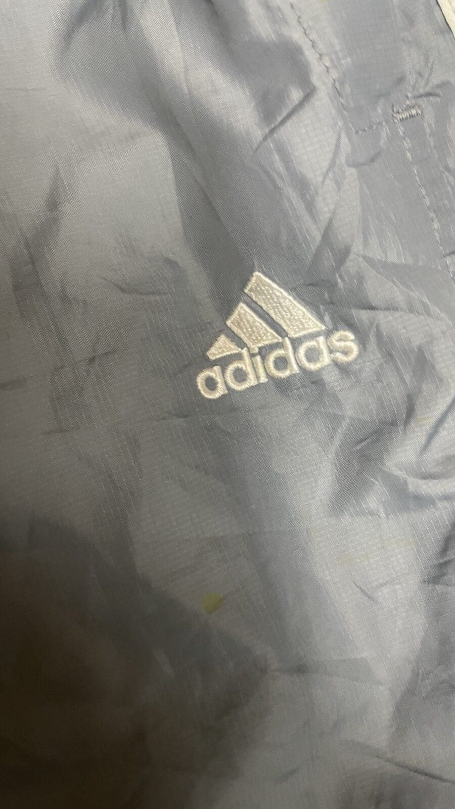 Adidas Grey Windbreaker Jacket detail view