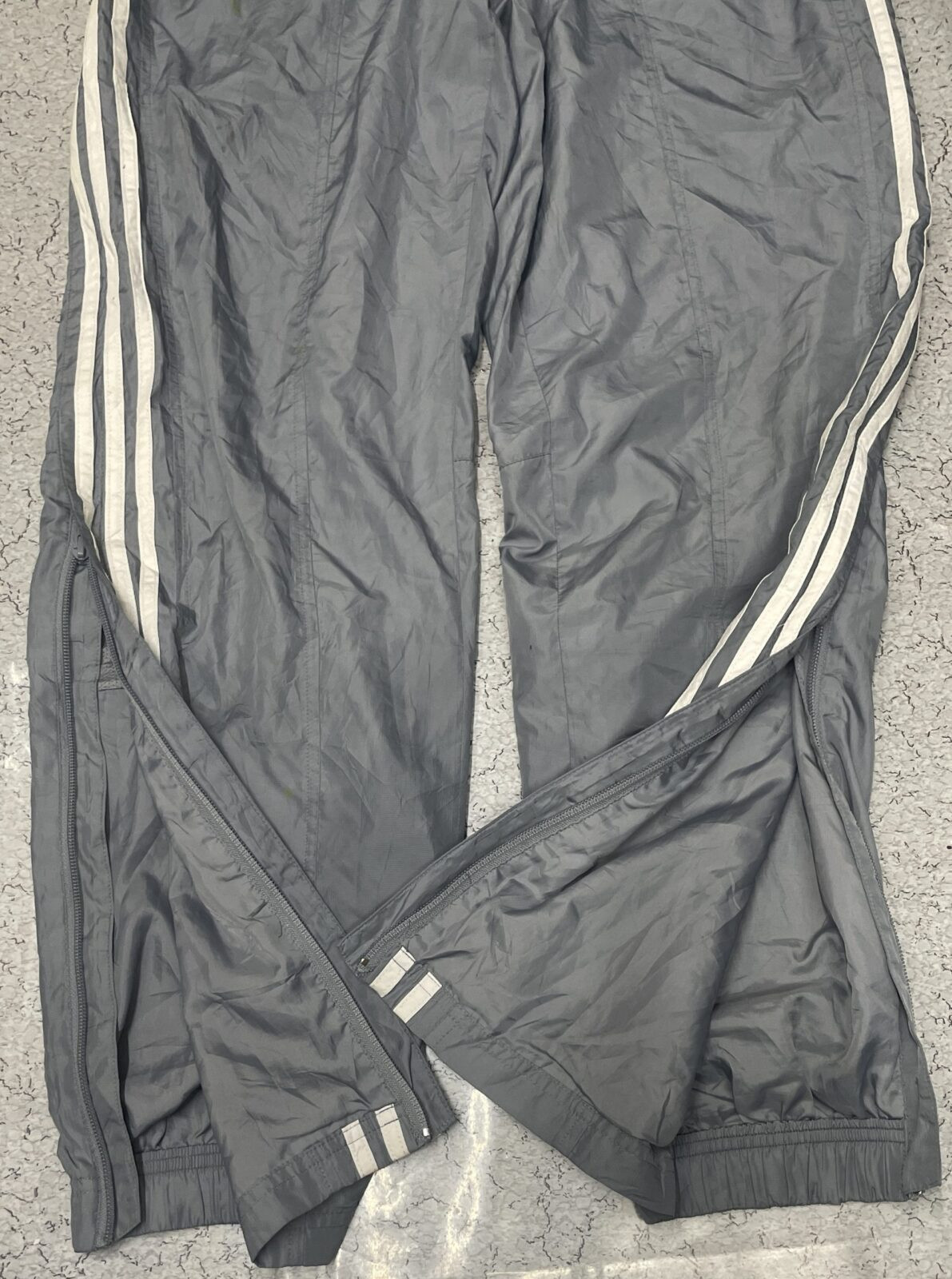 Adidas Grey Windbreaker Jacket back view