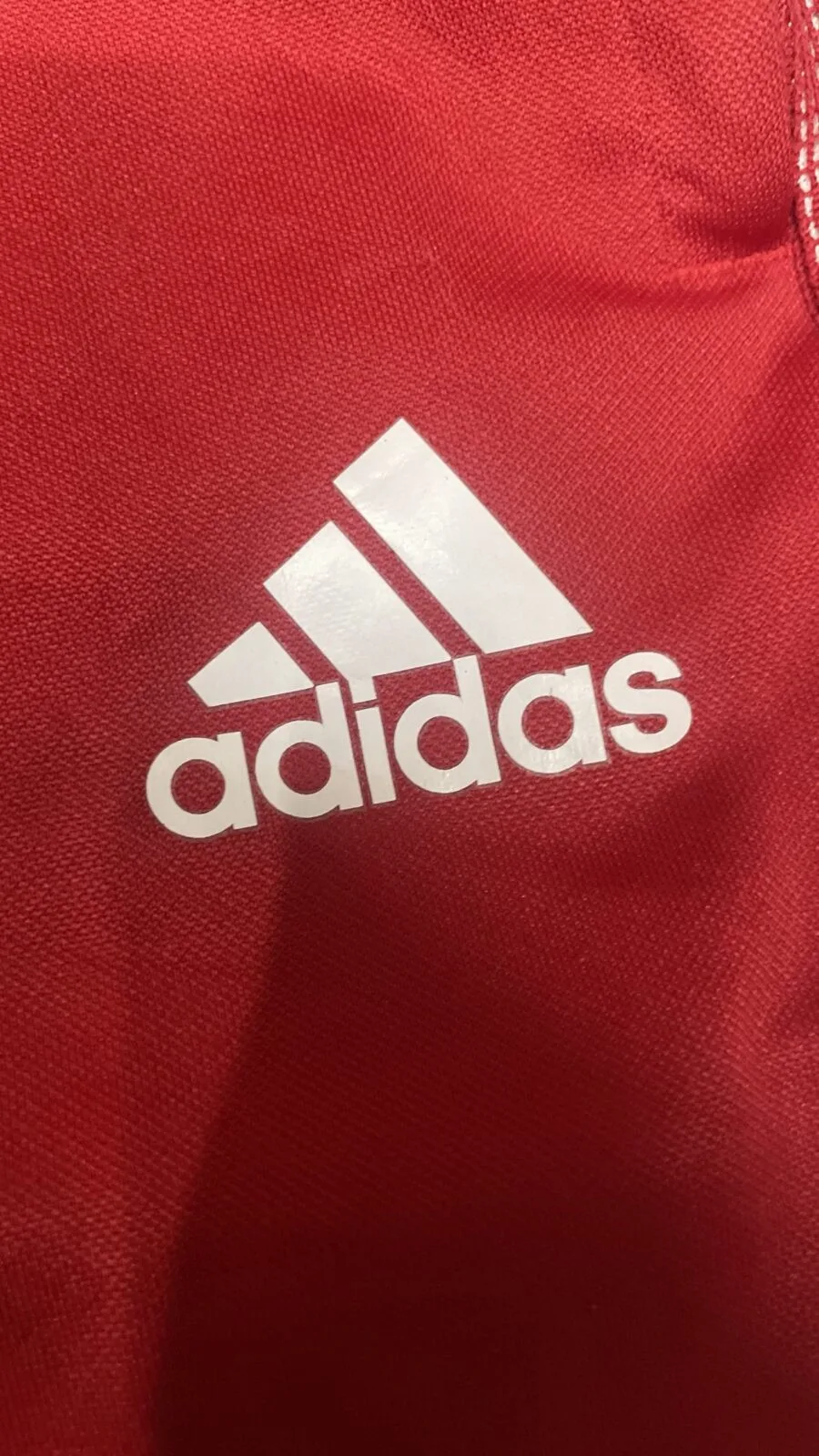 Adidas Red Track Pants back view