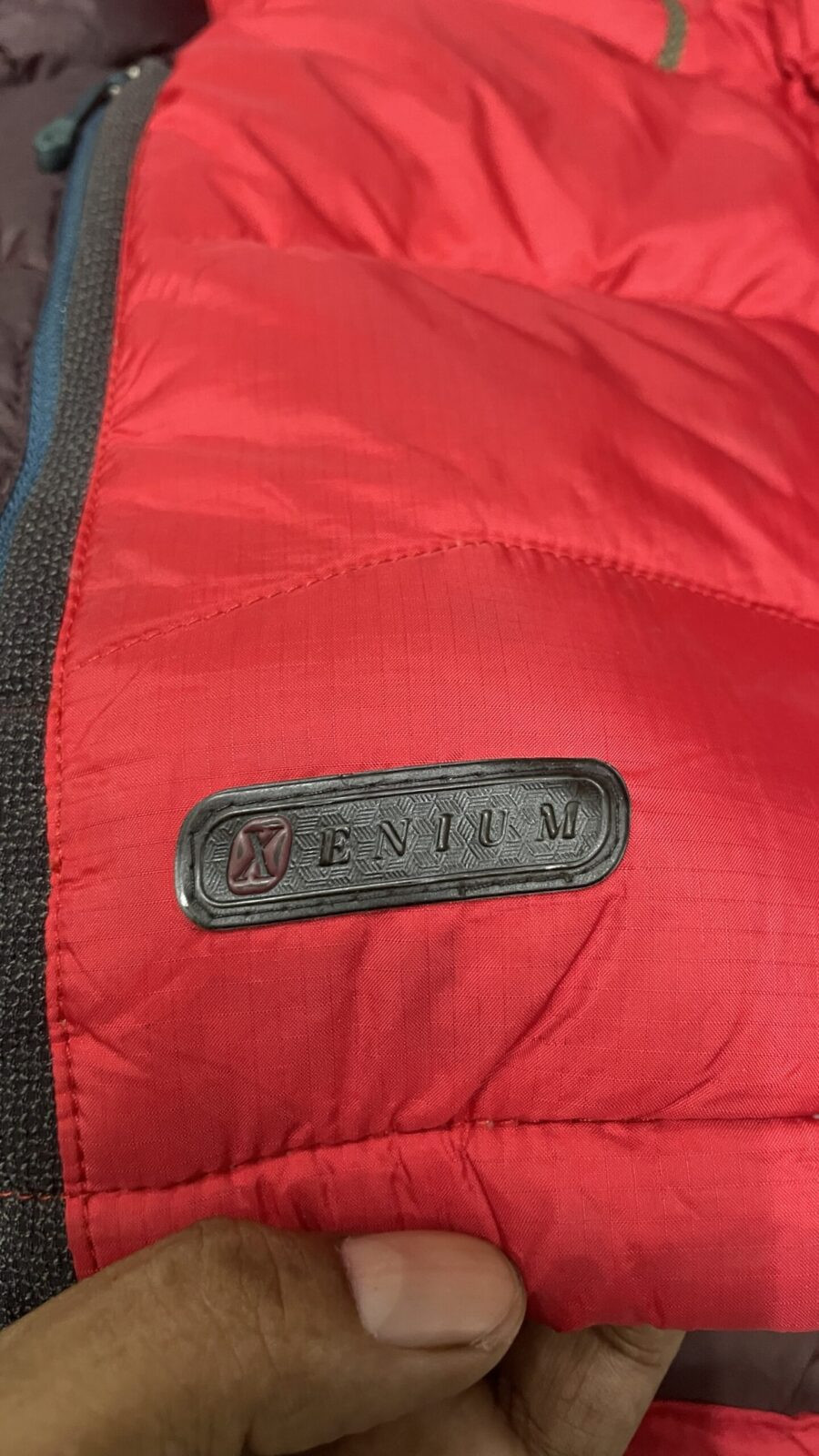 Eider Red Puffer Jacket back view