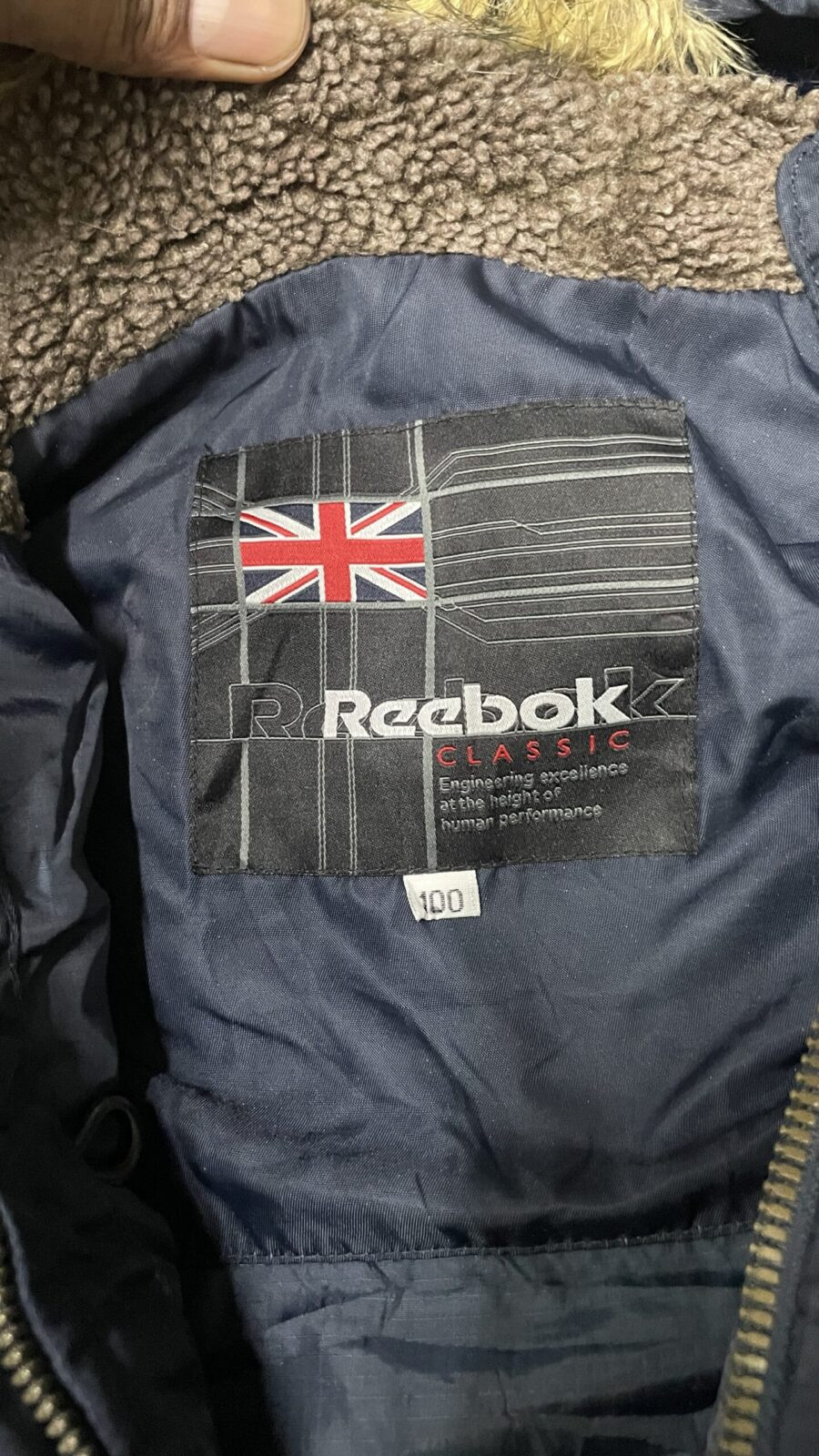 Reebok Black Hoodie back view