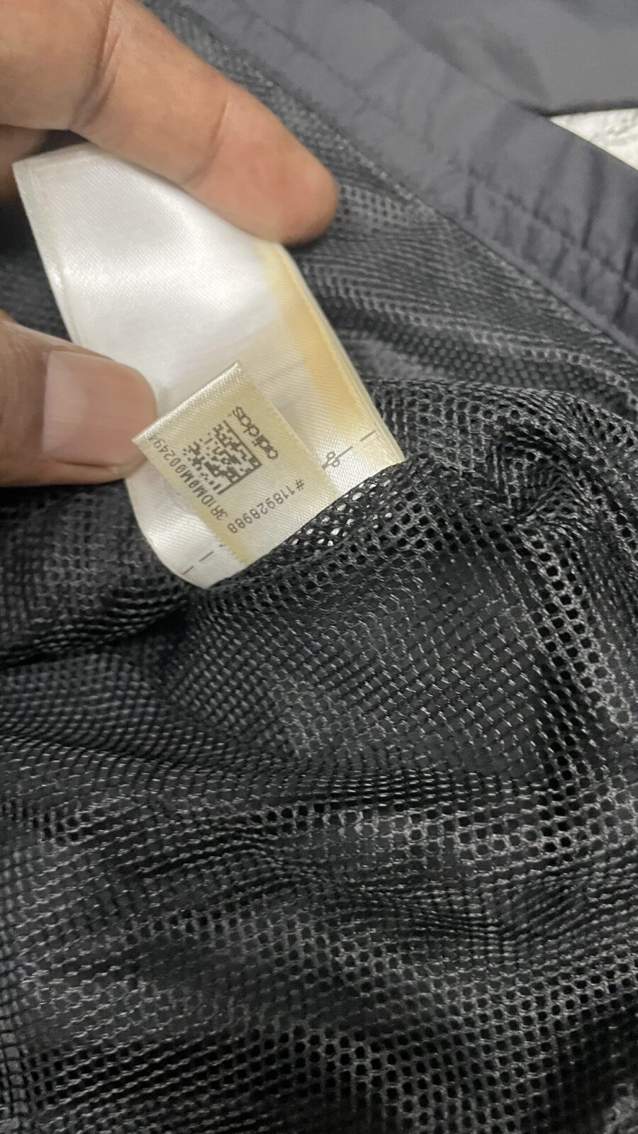 Adidas Black Hoodie back view