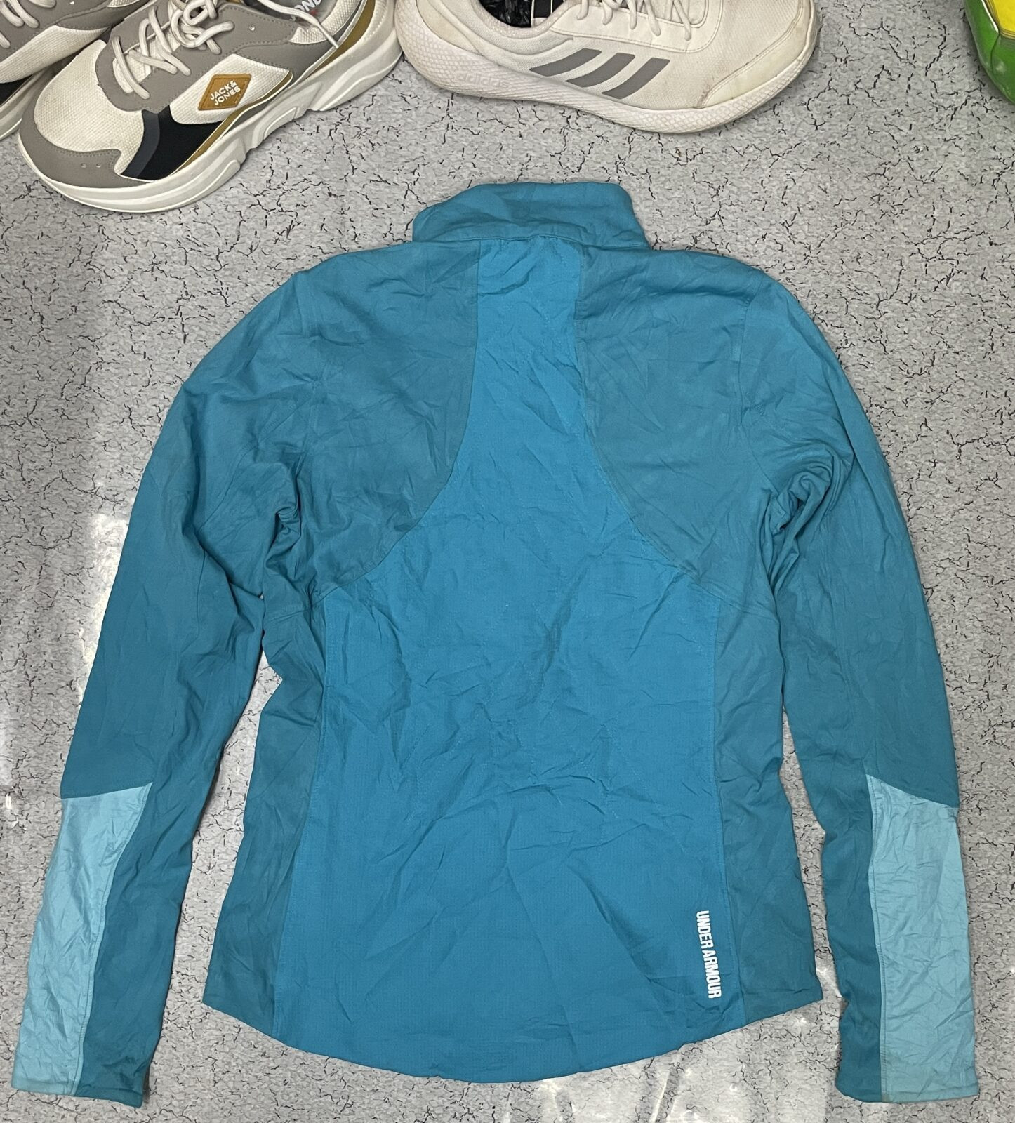 Under Armour Blue Track Jacket back view