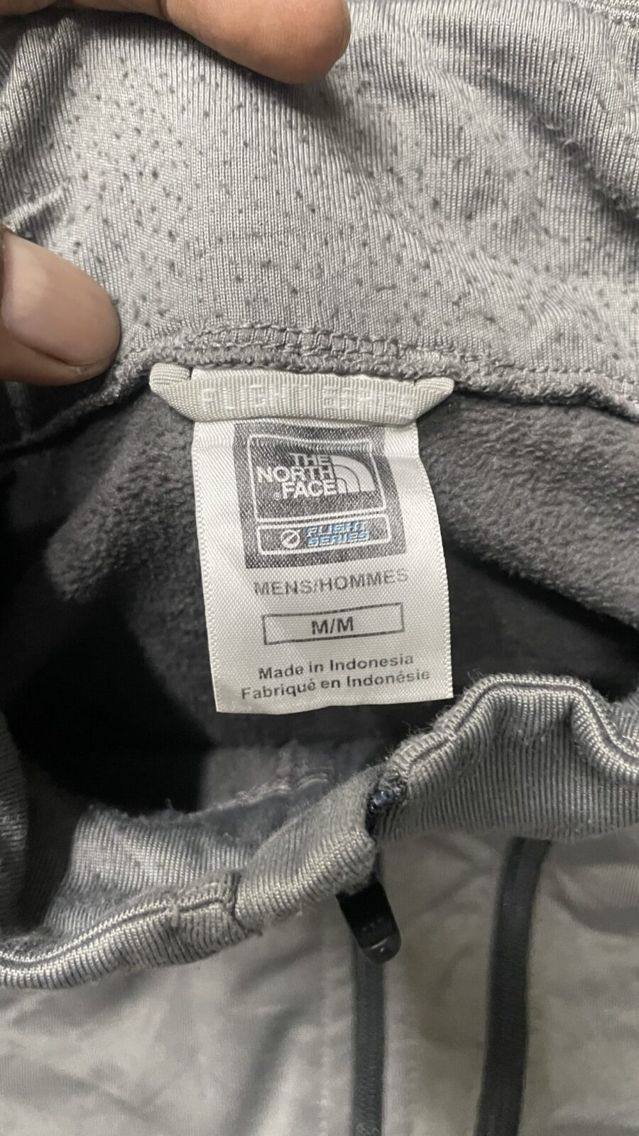The North Face Grey Track Jacket back view