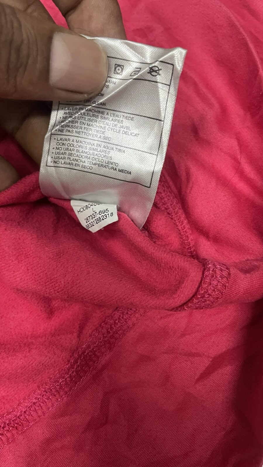 Nike Pink Track Jacket detail view