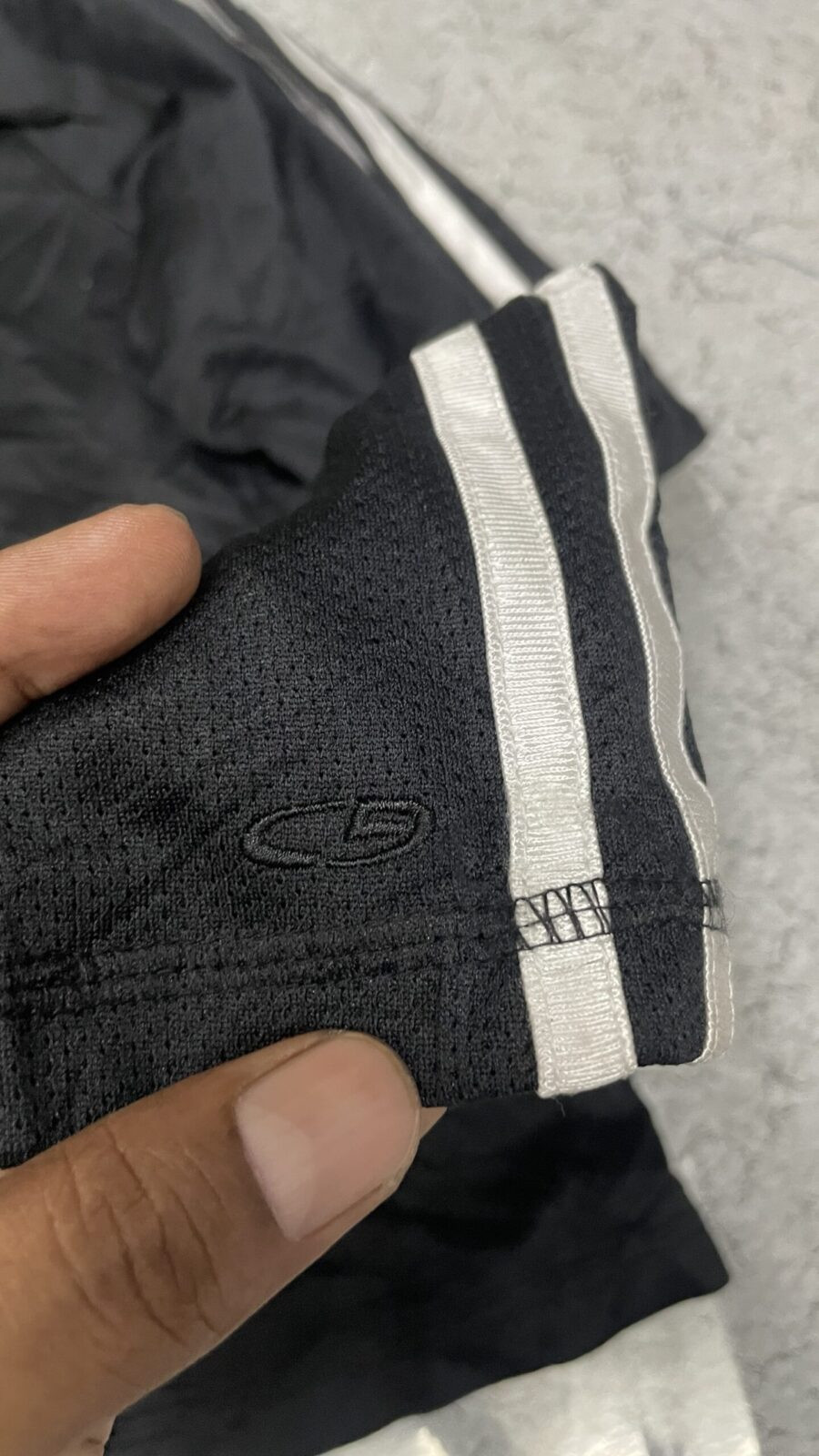 Champion Black Track Jacket detail view