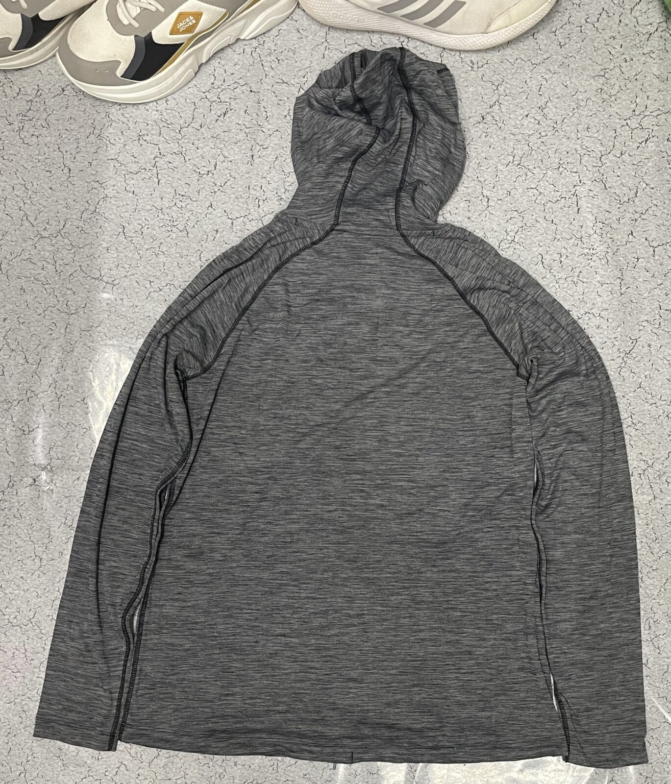 Under Armour Grey Hoodie back view