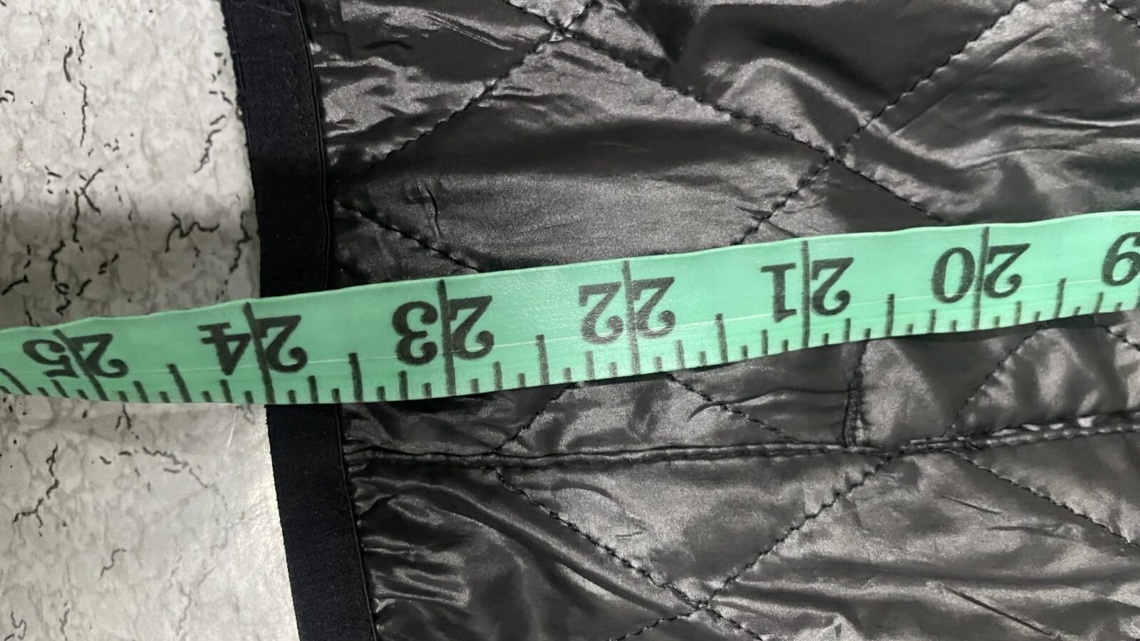 Black Puffer Jacket back view