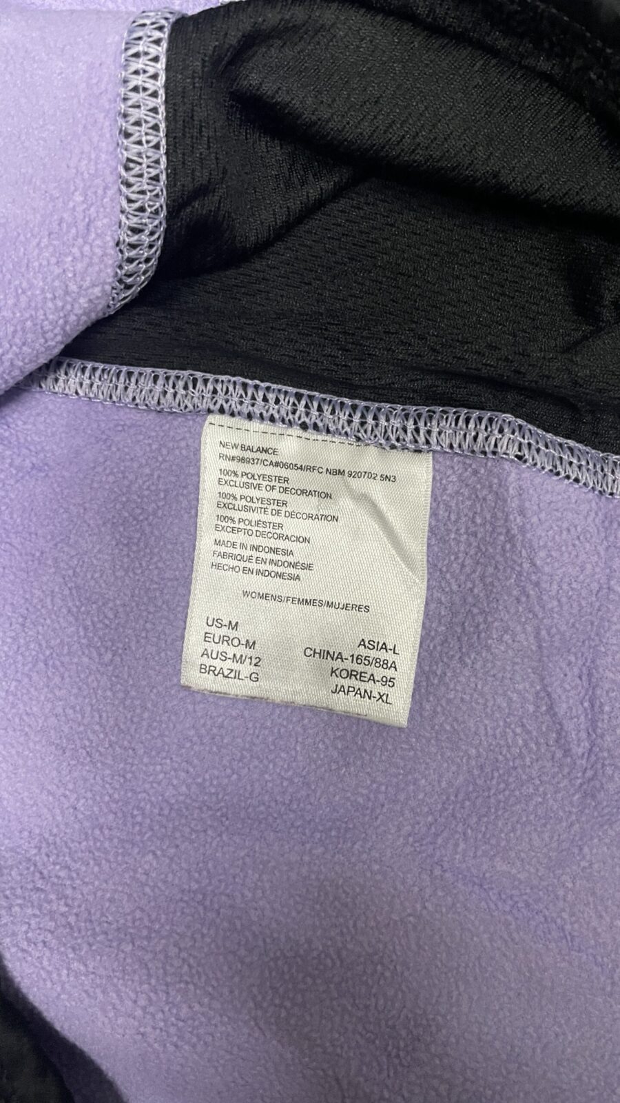 New Balance Purple T-Shirt detail view