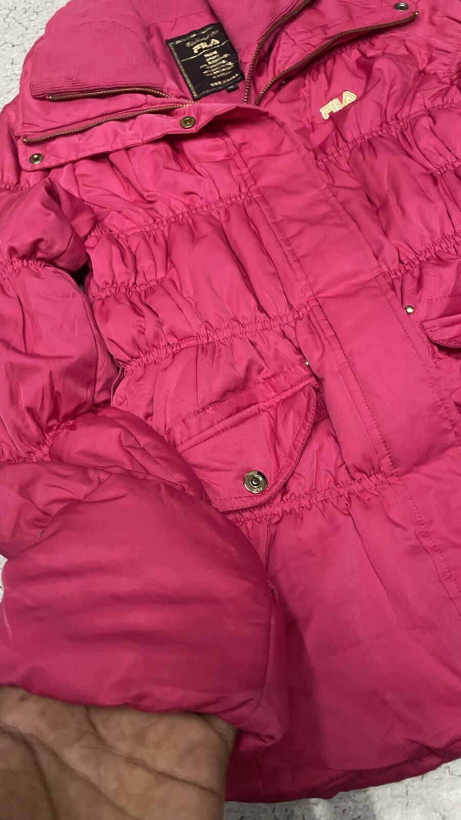 FILA Pink Jacket back view