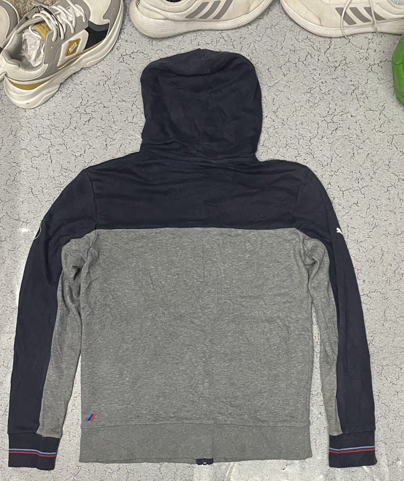 Puma Black Hoodie back view