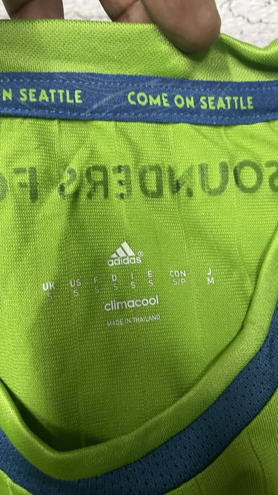 Adidas Green Jersey back view