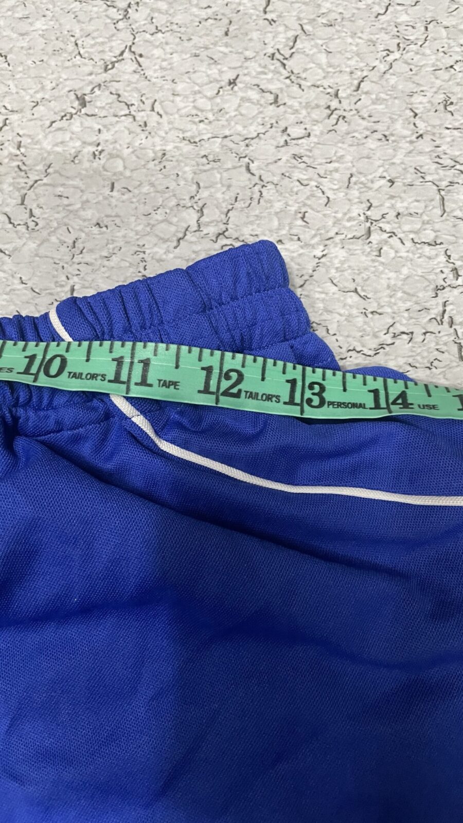 Adidas Blue Shorts detail view