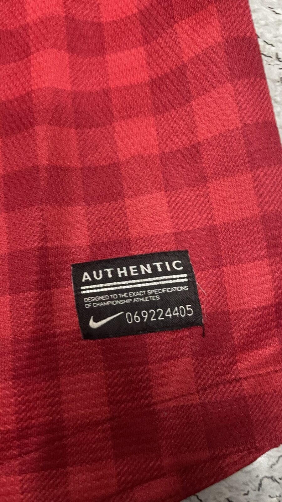 Nike Red Jersey detail view
