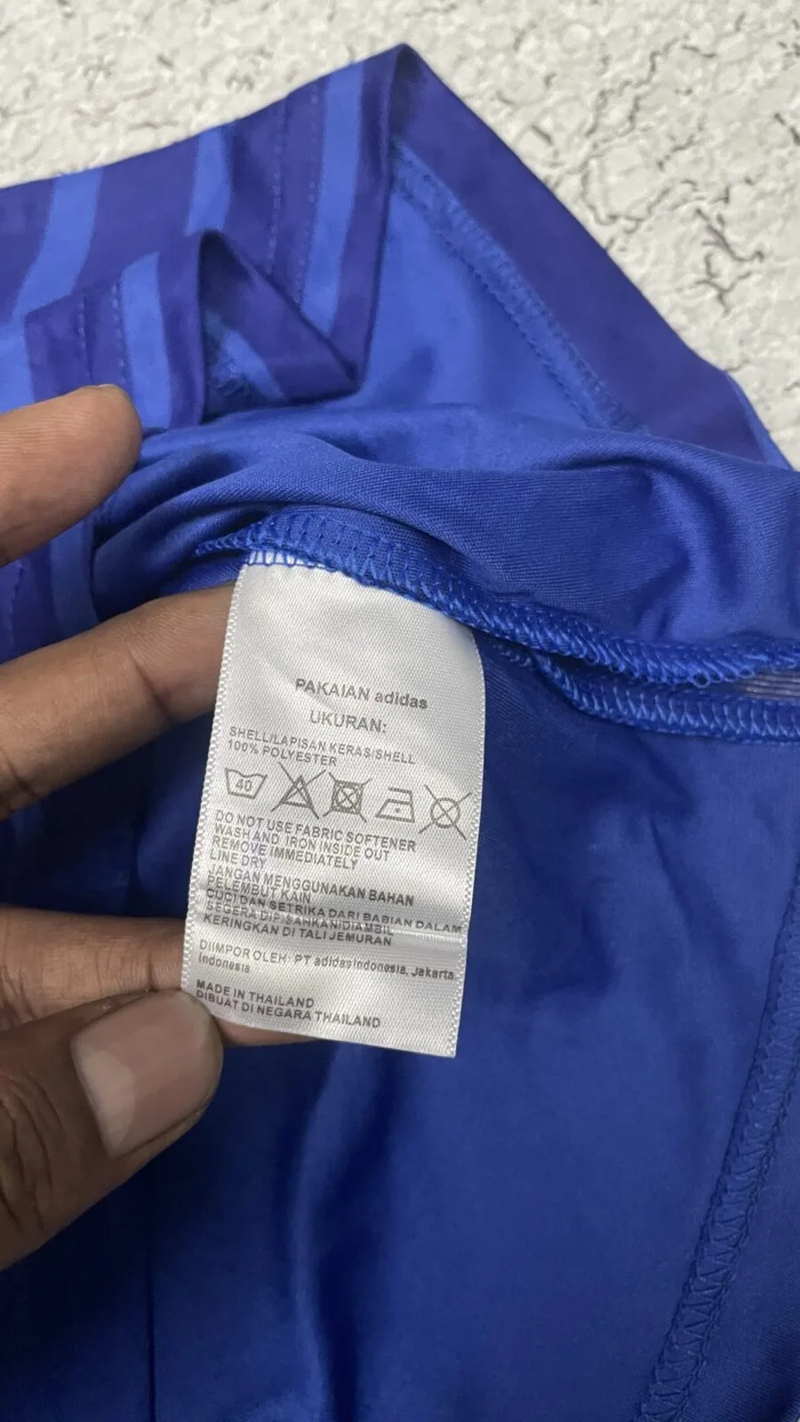 Adidas Blue Jersey alternate view