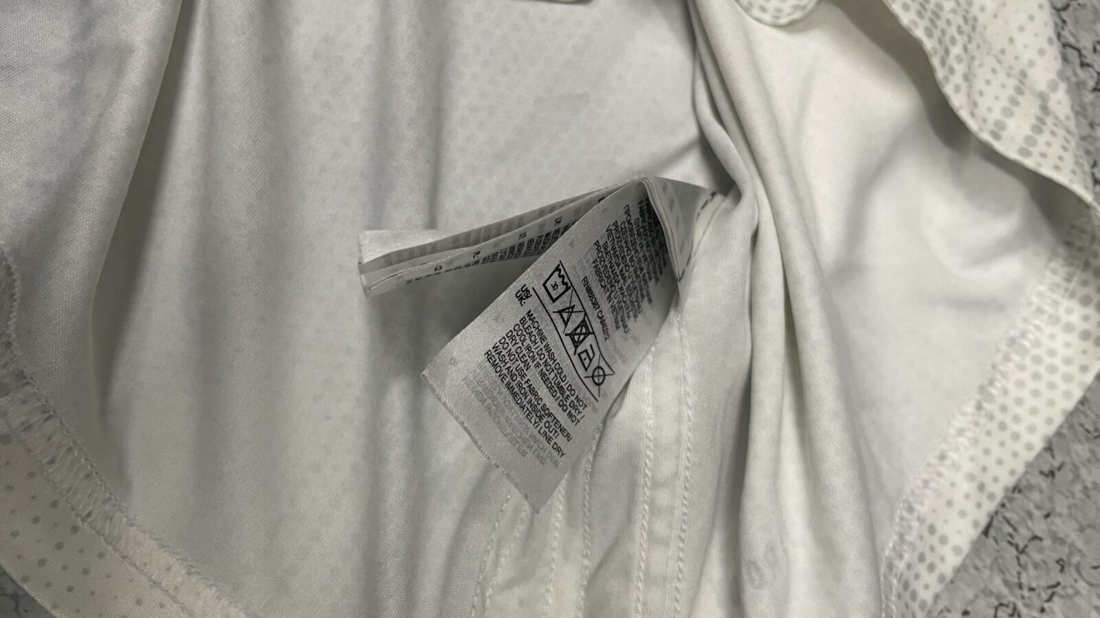 Adidas White Jersey detail view