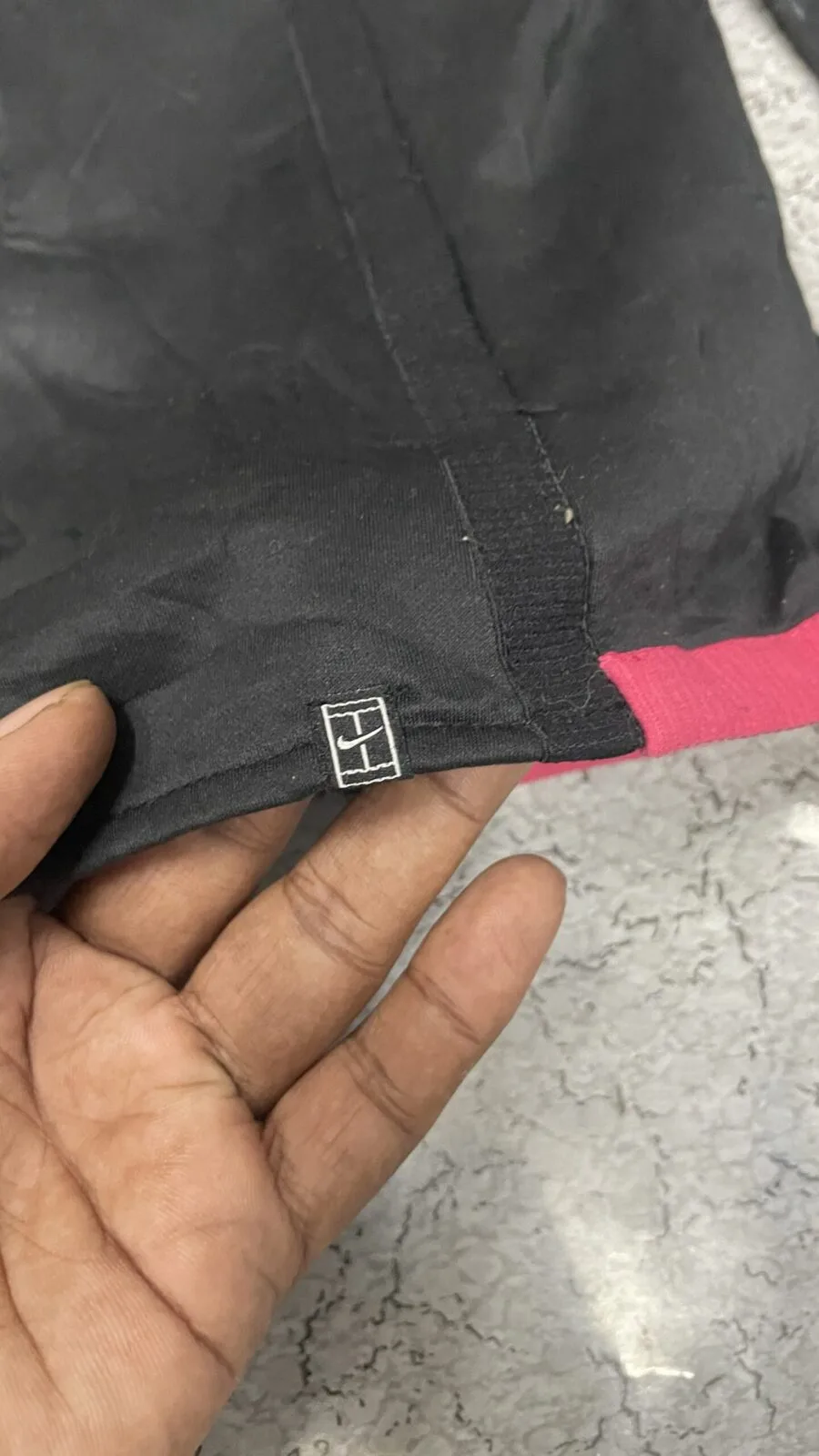 Nike Black Track Jacket detail view
