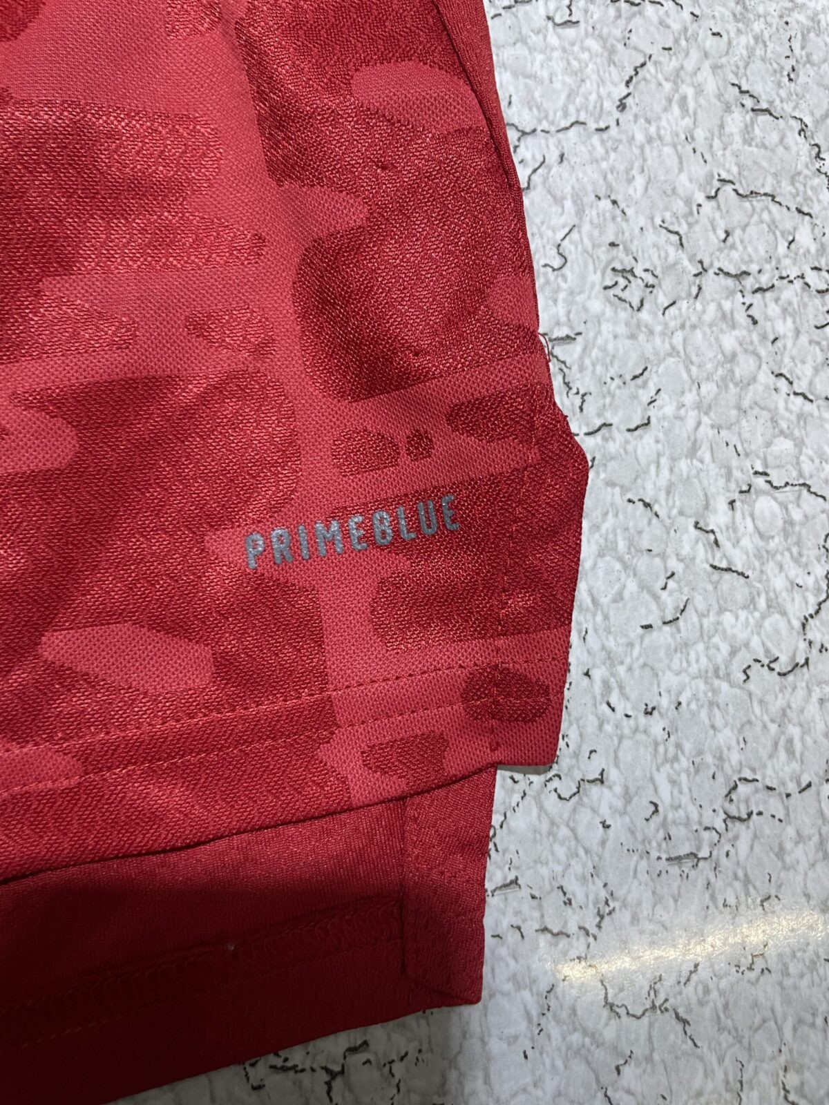 Adidas Red Jersey detail view