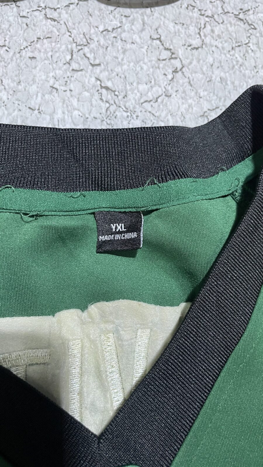 Reebok Green Jersey back view