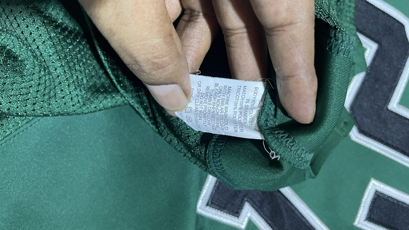 Reebok Green Jersey alternate view