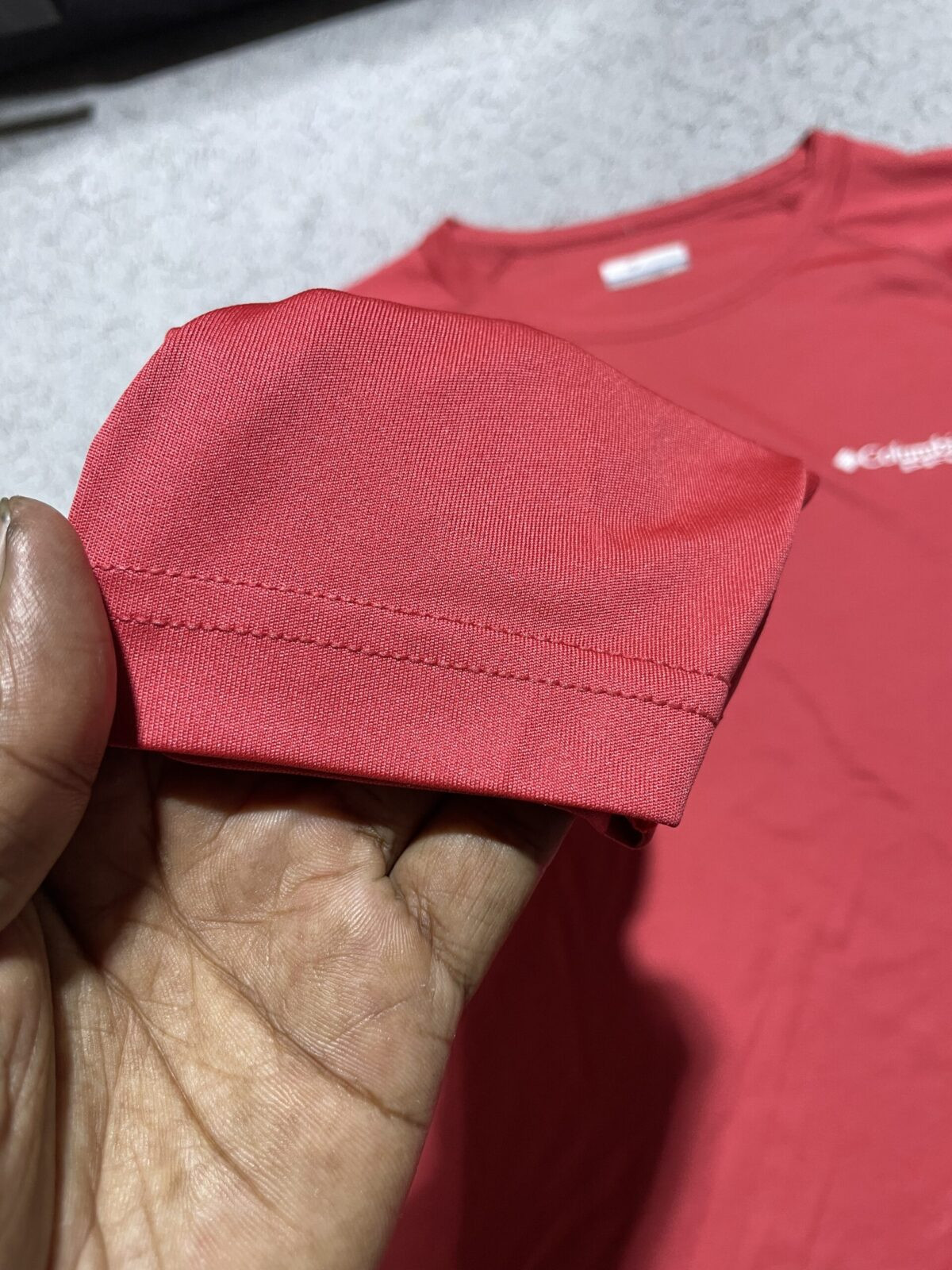 Columbia PFG Red Hoodie back view