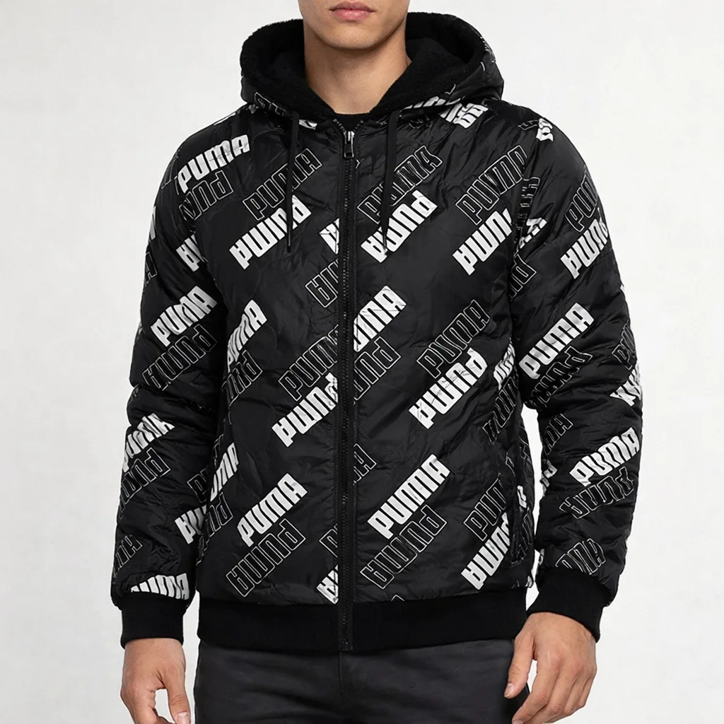 Puma Black Jacket front view