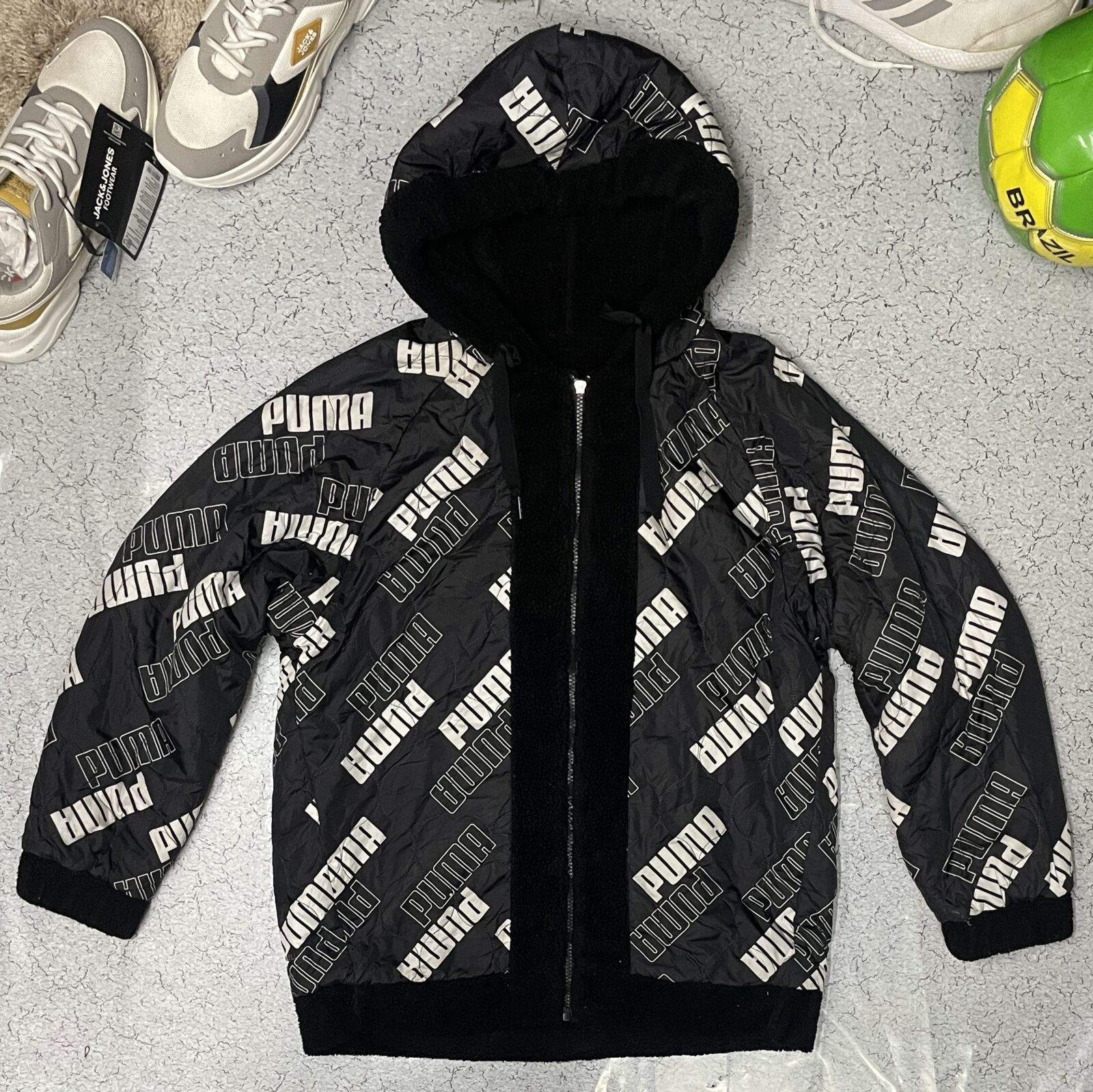 Puma Black Jacket detail view
