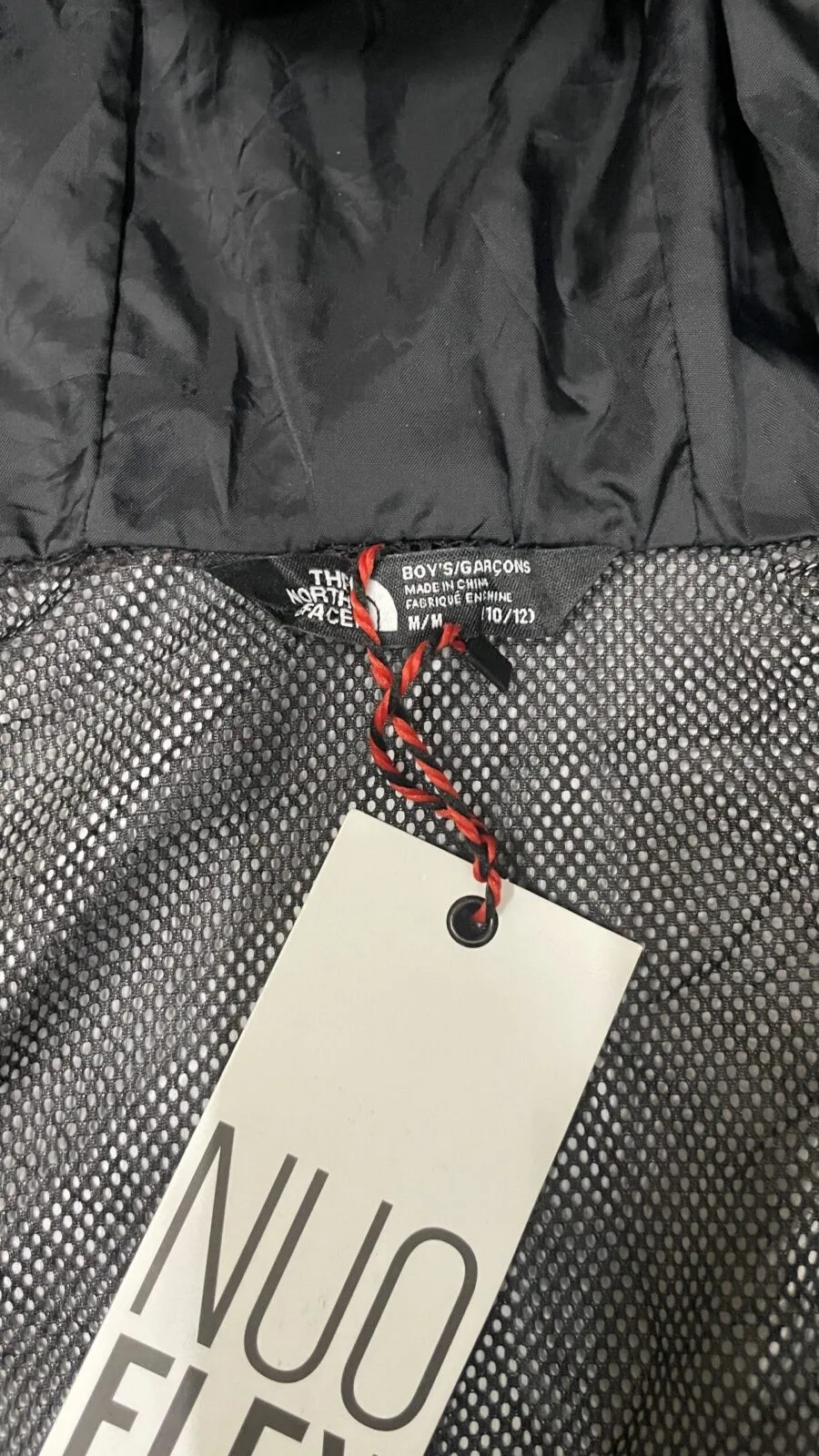 The North Face Black Rain Jacket detail view