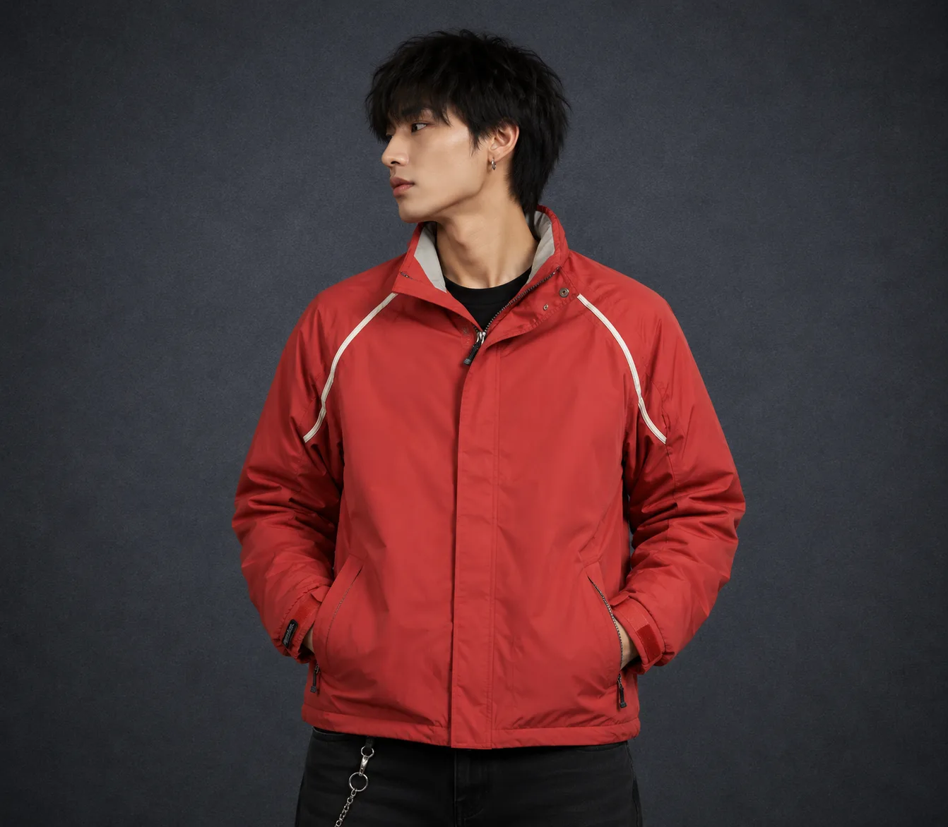 Reebok Red Jacket front view