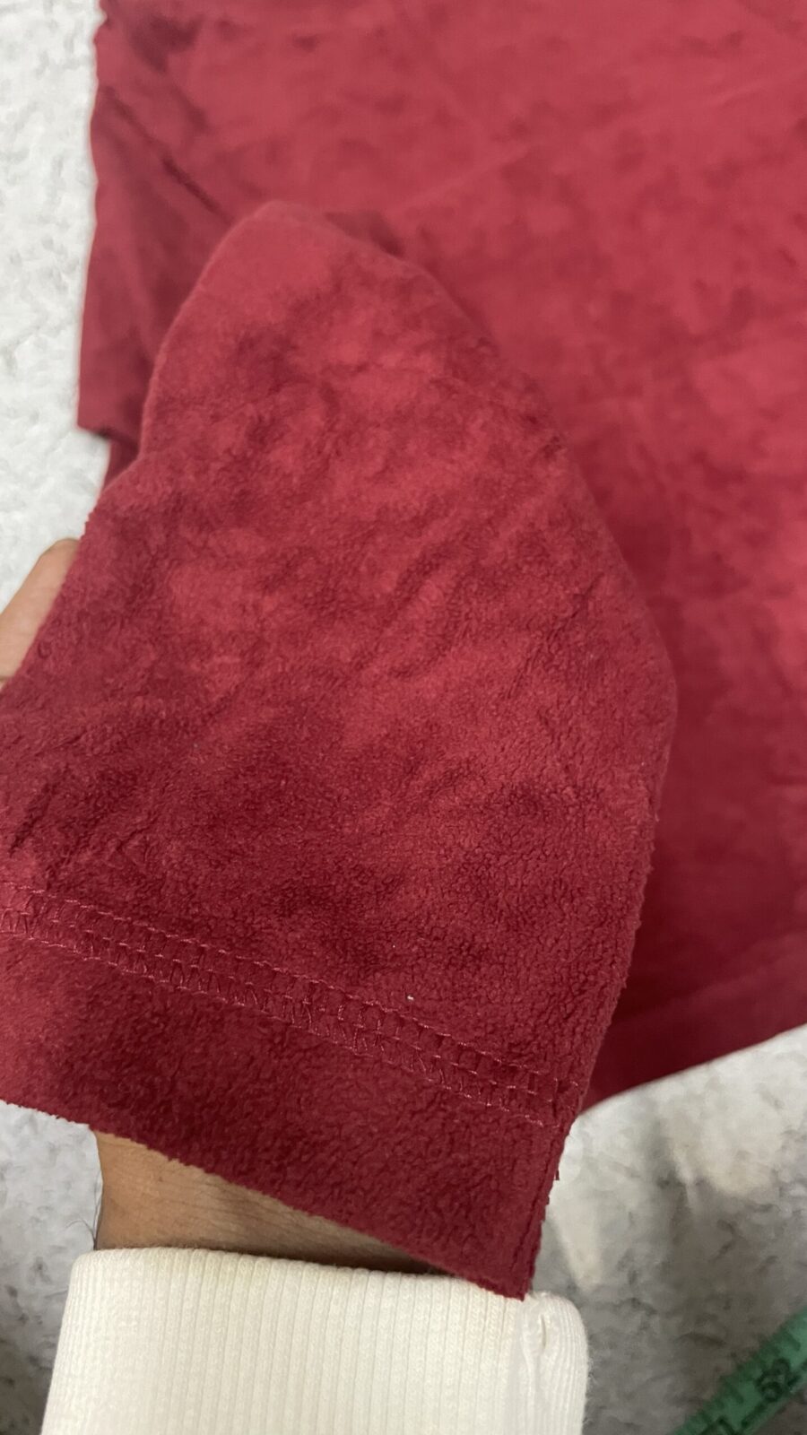 Columbia Red Sweatshirt detail view