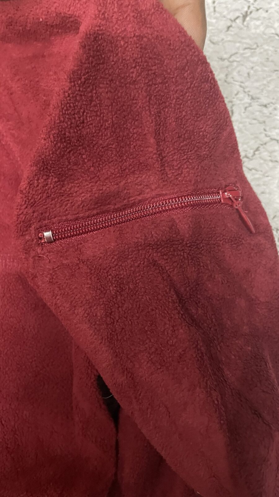 Columbia Red Sweatshirt back view