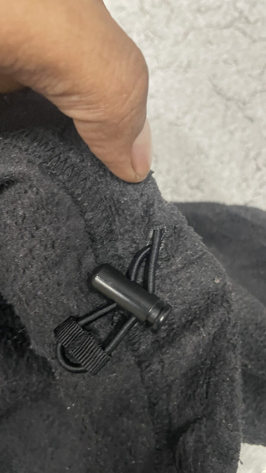 Columbia Black Sweatshirt detail view