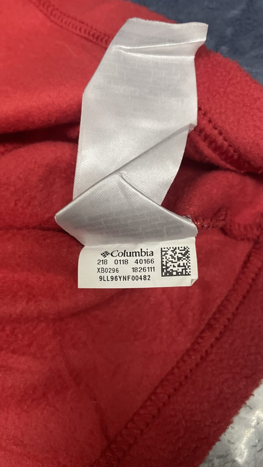 Columbia Blue Sweatshirt detail view