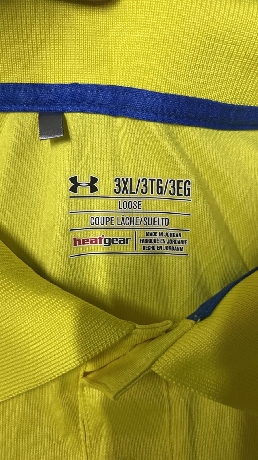 Under Armour Yellow T-Shirt detail view